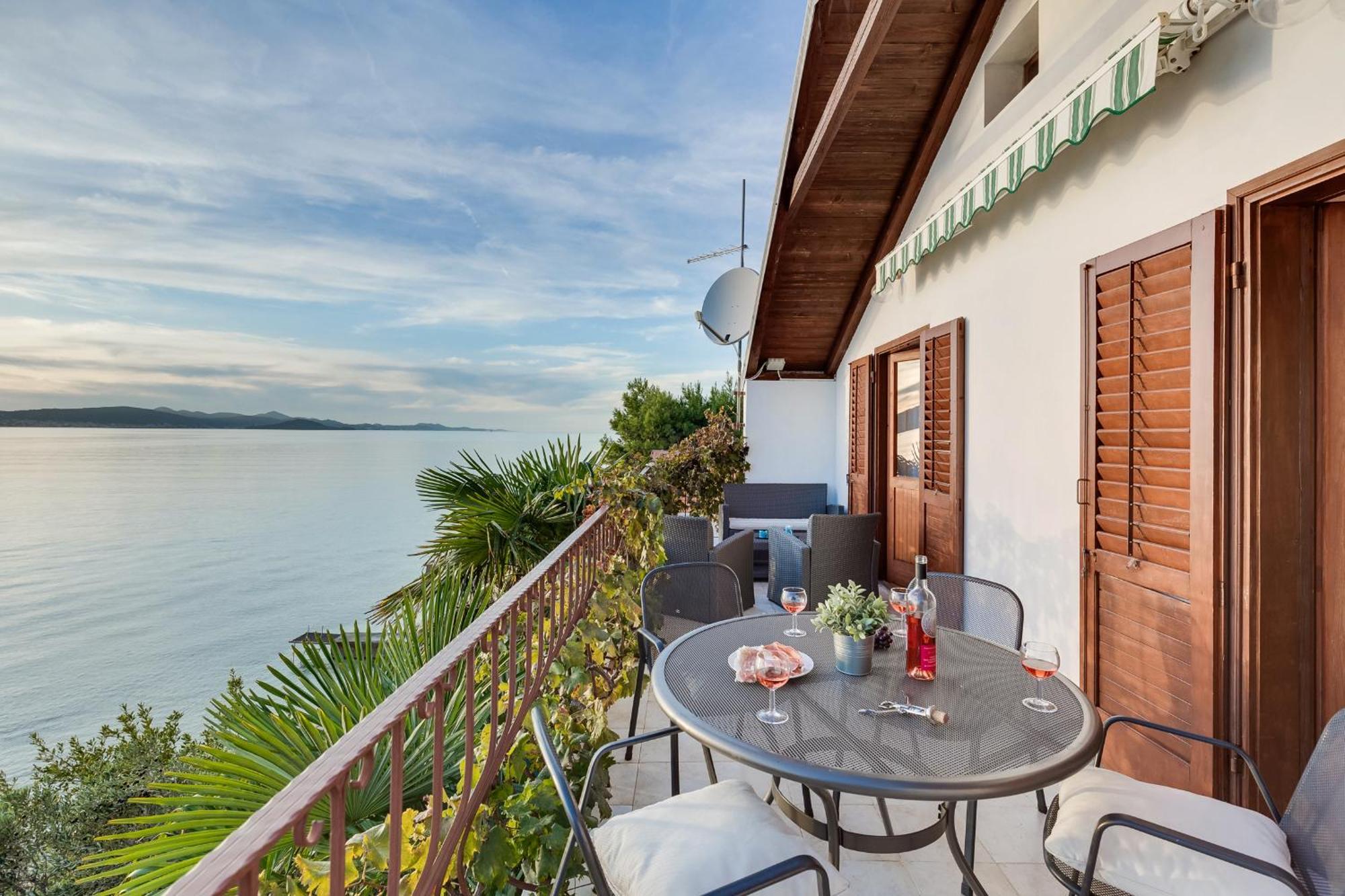 Sunset Family House In Bibinje On The Beach Exterior foto